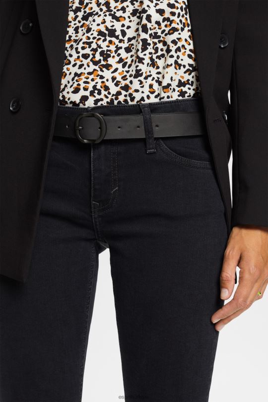 Aksesuarlar Esprit deri kemer siyah kadınlar FPP2619