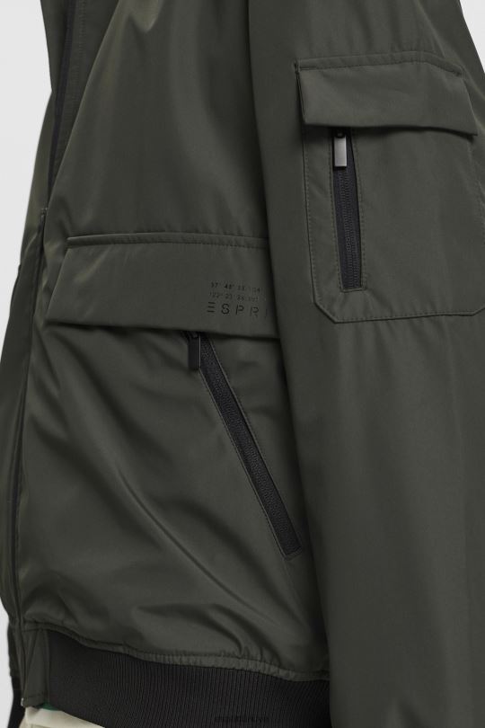 ceketler Esprit bomber tarzı ceket koyu haki erkekler FPP26767