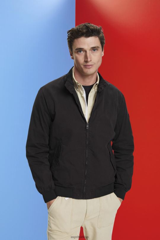 ceketler Esprit dik yakalı bomber ceket siyah erkekler FPP26713