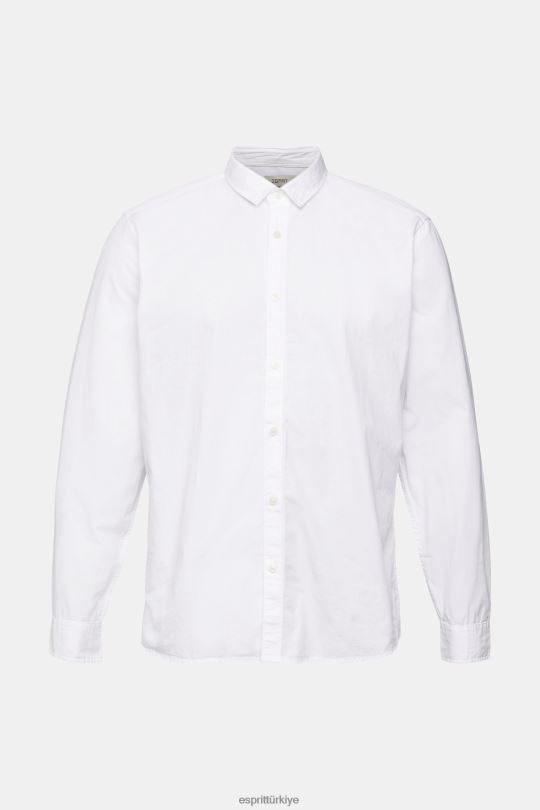 gömlek Esprit dar kesim gömlek beyaz erkekler FPP26883