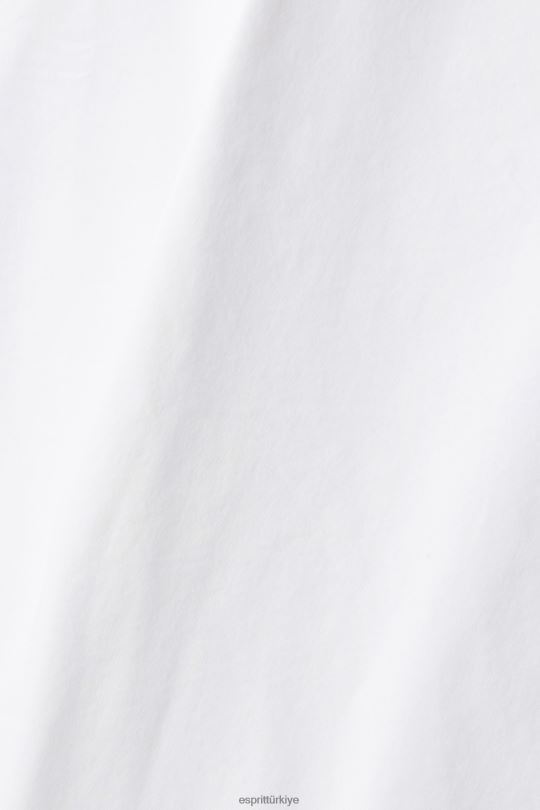gömlek Esprit dar kesim gömlek beyaz erkekler FPP26914