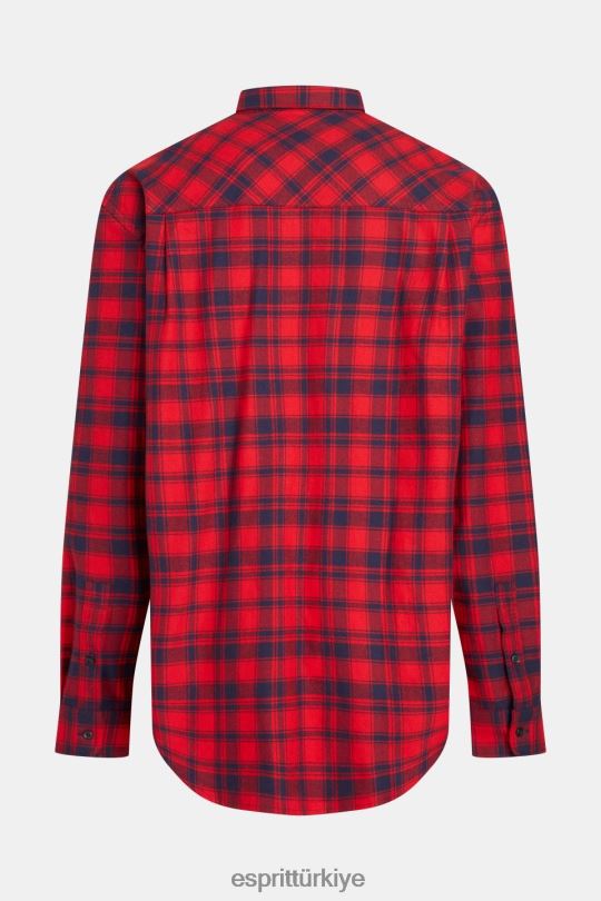 gömlek Esprit ekose flanel gömlek kırmızı erkekler FPP26792