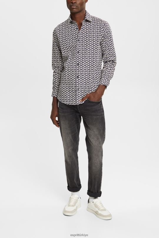 gömlek Esprit her yeri baskılı gömlek Donanma erkekler FPP26881