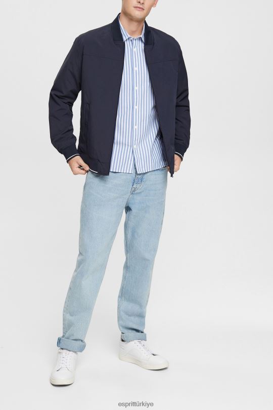 gömlek Esprit çizgili gömlek mavi erkekler FPP26873
