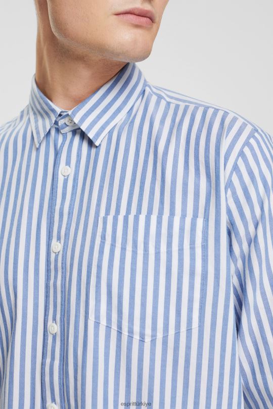 gömlek Esprit çizgili gömlek mavi erkekler FPP26873