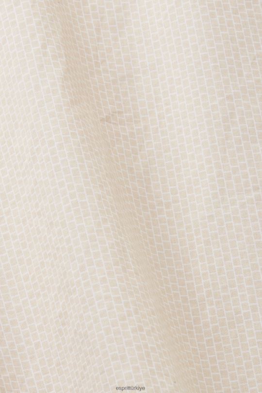 gömlek Esprit pamuklu poplin gömlek kum erkekler FPP26574