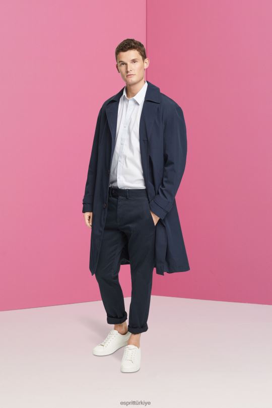 gömlek Esprit sürdürülebilir pamuklu gömlek açık mavi erkekler FPP26832