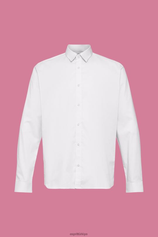 gömlek Esprit sürdürülebilir pamuklu gömlek açık mavi erkekler FPP26832