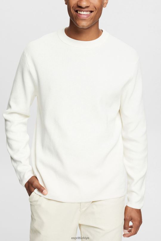 kazak Esprit örgü kazak Beyaz kapalı erkekler FPP26839