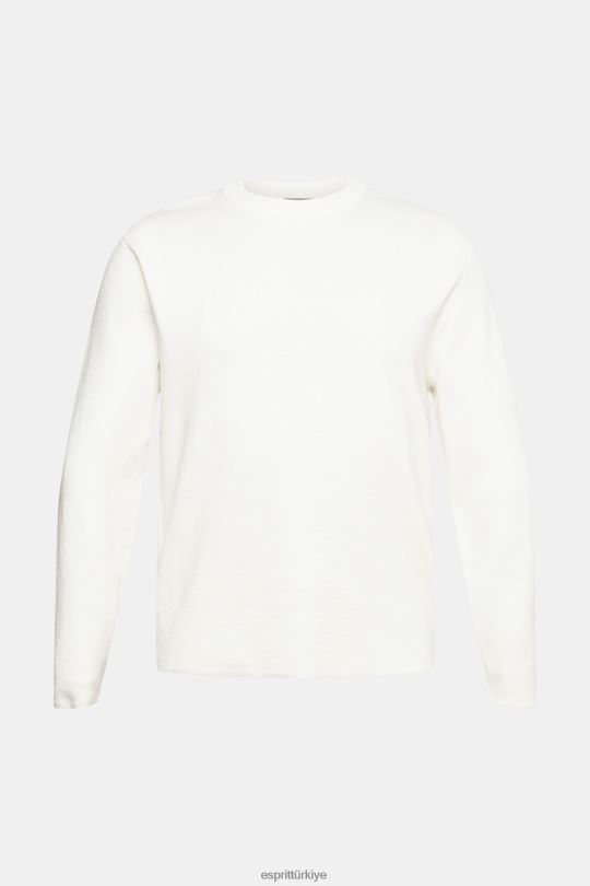 kazak Esprit örgü kazak Beyaz kapalı erkekler FPP26839