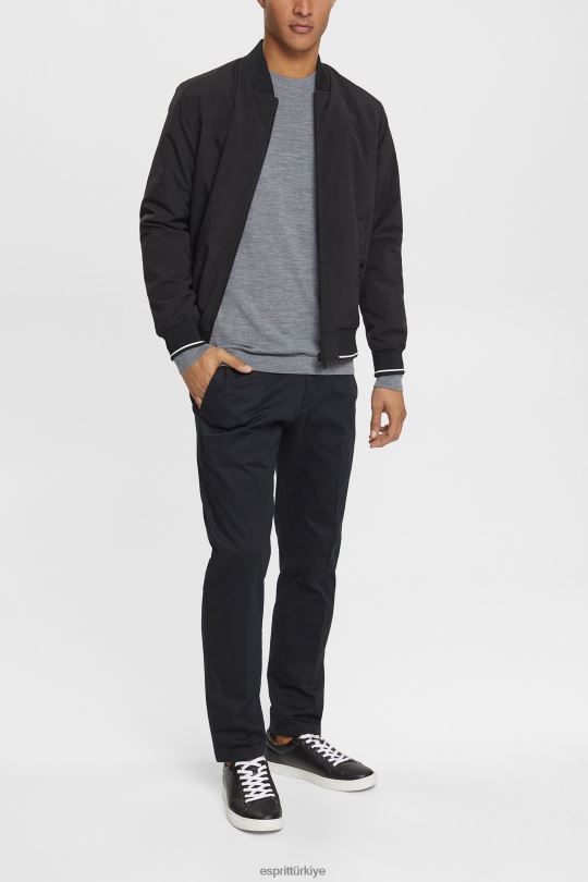 kazak Esprit örme yün kazak gri erkekler FPP26907