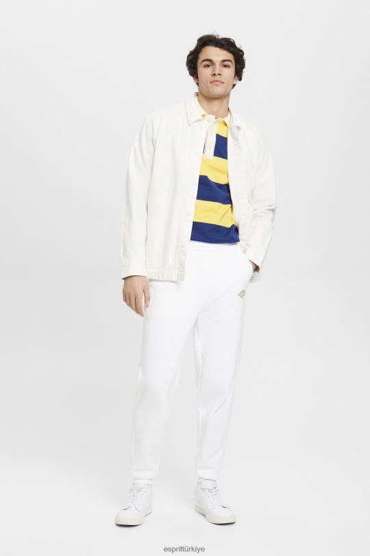 koşucular Esprit logo baskılı jogger beyaz erkekler FPP26664