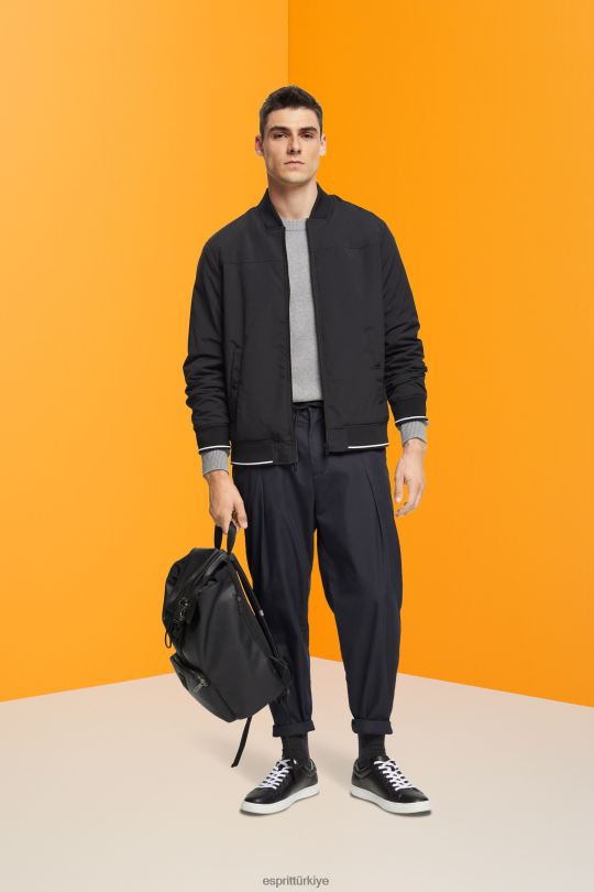 pantolon ve pantolon Esprit balon fit pantolon siyah erkekler FPP26837