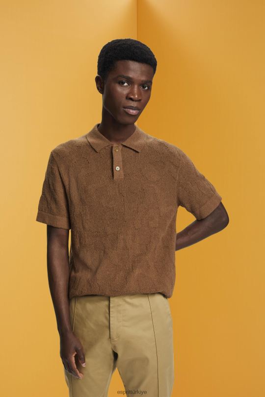 polo Esprit buklet polo gömlek soluk haki erkekler FPP26702