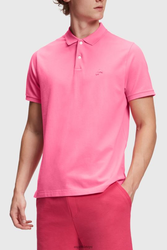 polo Esprit yunus tenis kulübü klasik polo pembe erkekler FPP26897