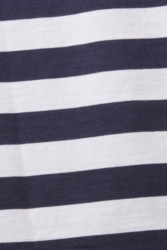 tişörtler Esprit çizgili bisiklet yaka tişört Donanma erkekler FPP26721