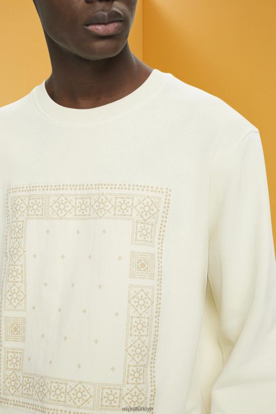 tişörtü ve kapüşonlular Esprit ön kısmı baskılı sweatshirt buz erkekler FPP26711