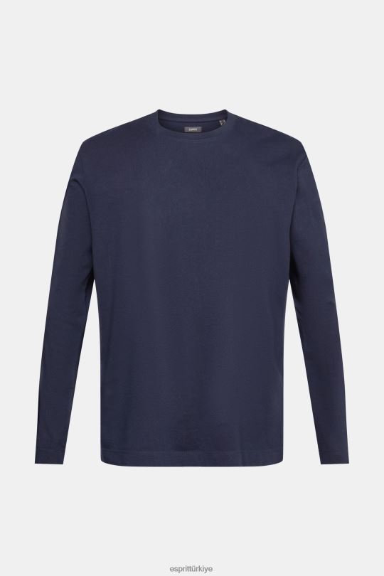 Uzun kollu Esprit jarse uzun kollu üst Donanma erkekler FPP26948