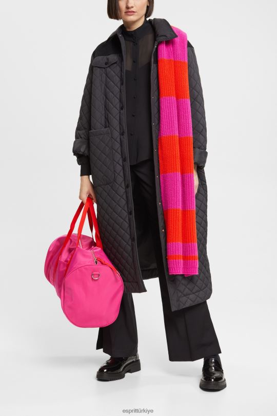 bluzlar Esprit geniş şifon bluz siyah kadınlar FPP26426