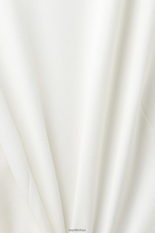bluzlar Esprit kısa kolsuz bluz Beyaz kapalı kadınlar FPP26308