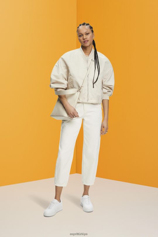 ceketler Esprit büyük beden bomber ceket açık taupe kadınlar FPP26214