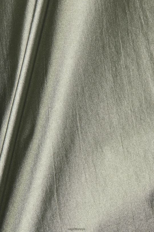 ceketler Esprit kapüşonlu metalik parlak ceket koyu turkuaz yeşili kadınlar FPP26267