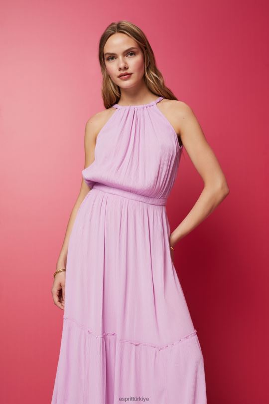 elbiseler Esprit hafif dokuma elbiseler menekşe kadınlar FPP26130
