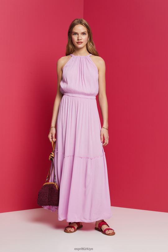 elbiseler Esprit hafif dokuma elbiseler menekşe kadınlar FPP26130