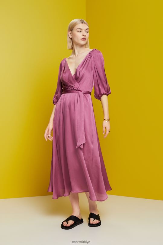 elbiseler Esprit hafif dokuma elbiseler menekşe kadınlar FPP26137