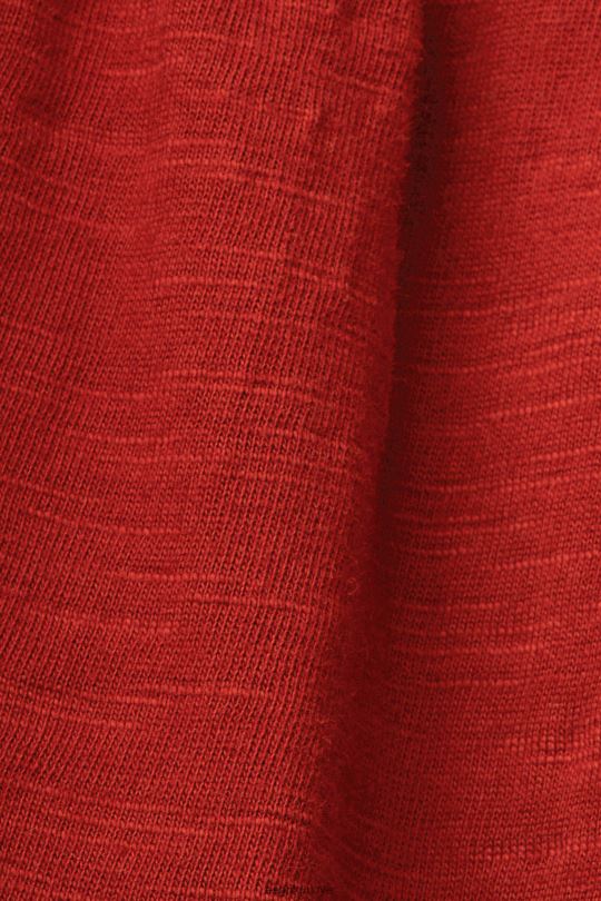 elbiseler Esprit işlemeli dantel kollu jarse elbise pişmiş toprak kadınlar FPP2660