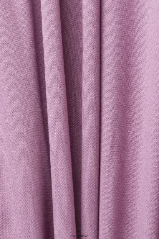 elbiseler Esprit omuzları açık poplin mini elbise menekşe kadınlar FPP26180