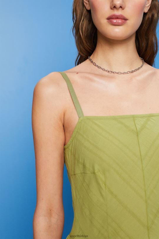 elbiseler Esprit pamuklu mini elbise beyaz kadınlar FPP2642