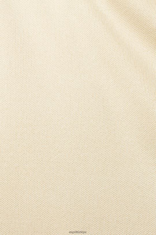 elbiseler Esprit pileli peplum elbise kum kadınlar FPP26489