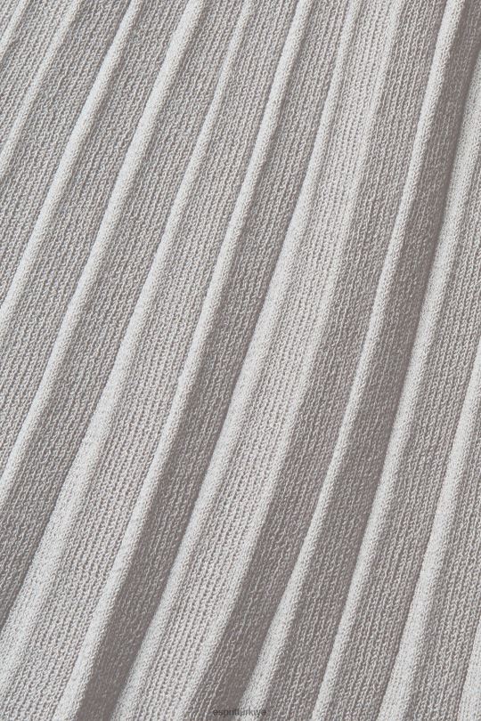 elbiseler Esprit pilili dar ve geniş elbise orta gri kadınlar FPP26381