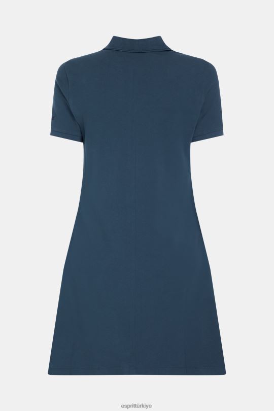 elbiseler Esprit yunus tenis kulübü klasik polo elbise Donanma kadınlar FPP26506