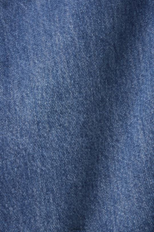 etekler Esprit asimetrik kenarlı kot mini etek mavi koyu yıkama kadınlar FPP26207