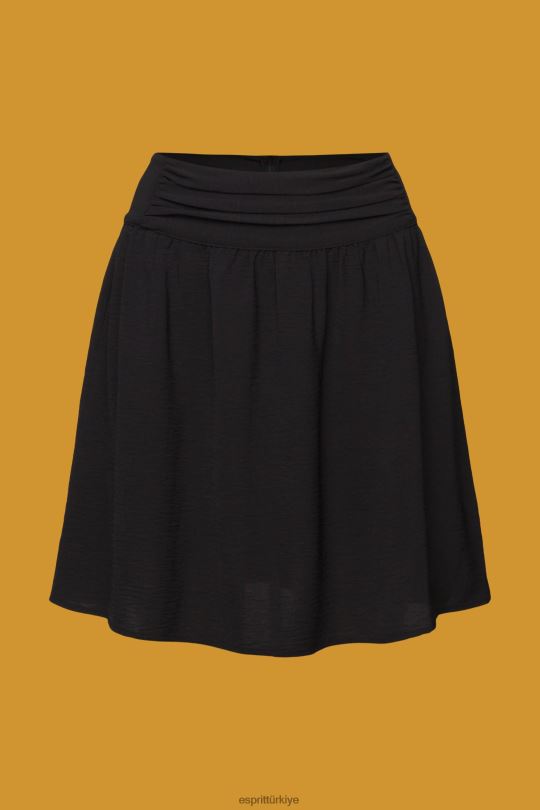 etekler Esprit krep mini etek siyah kadınlar FPP26262