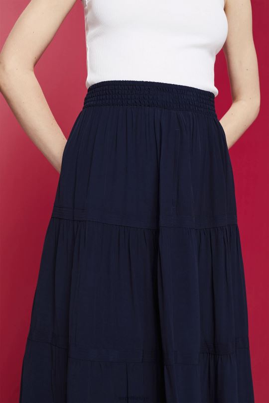 etekler Esprit midi etek Donanma kadınlar FPP26239