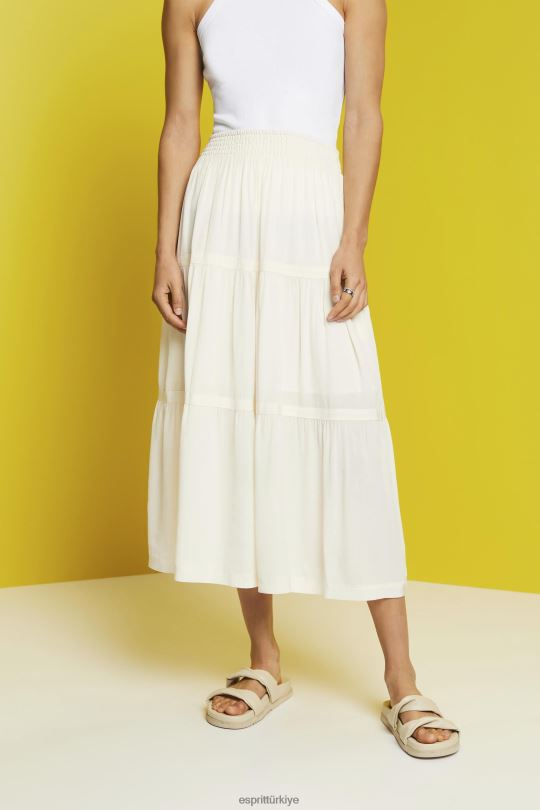 etekler Esprit midi etek beyaz kadınlar FPP26238