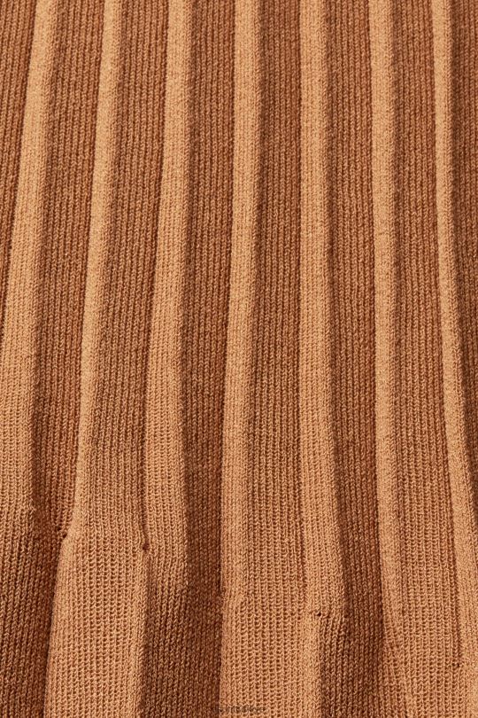 etekler Esprit pilili midi etek kahverengi kadınlar FPP26482