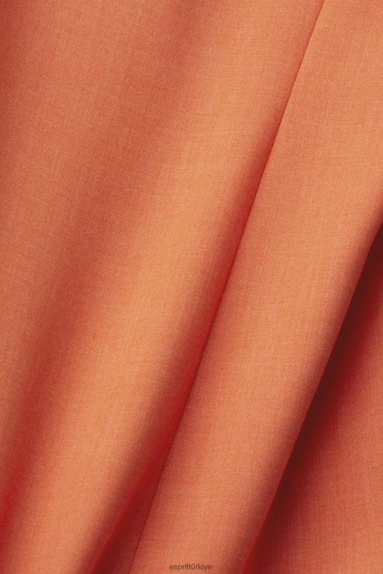 Kabanlar Esprit büyük beden kruvaze blazer turuncu kırmızı kadınlar FPP26313