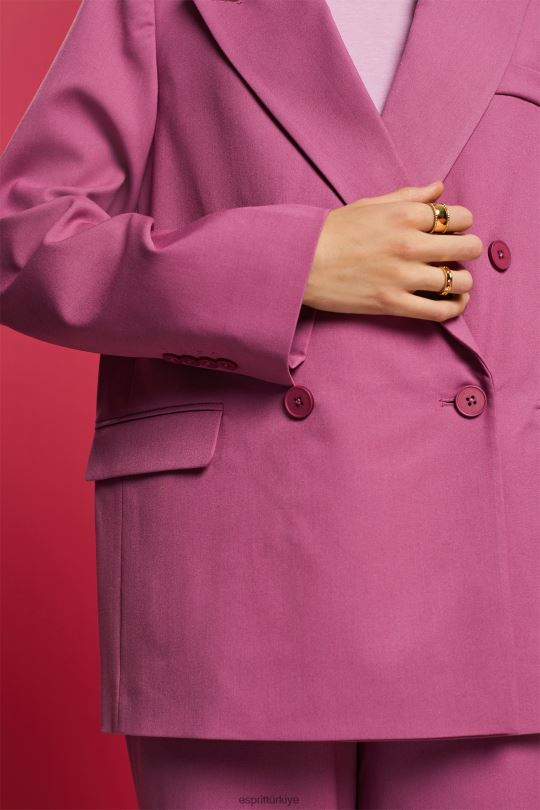 Kabanlar Esprit blazerler dokuma menekşe kadınlar FPP26133