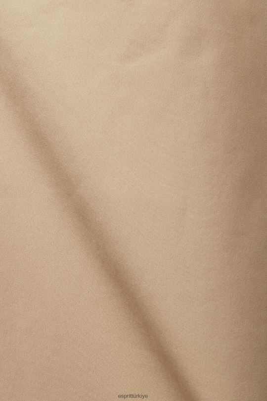 Kabanlar Esprit kapüşonu ipli yağmurluk deve kadınlar FPP26306