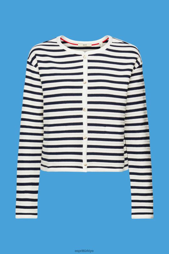kazak Esprit çizgili hırka Donanma kadınlar FPP26448