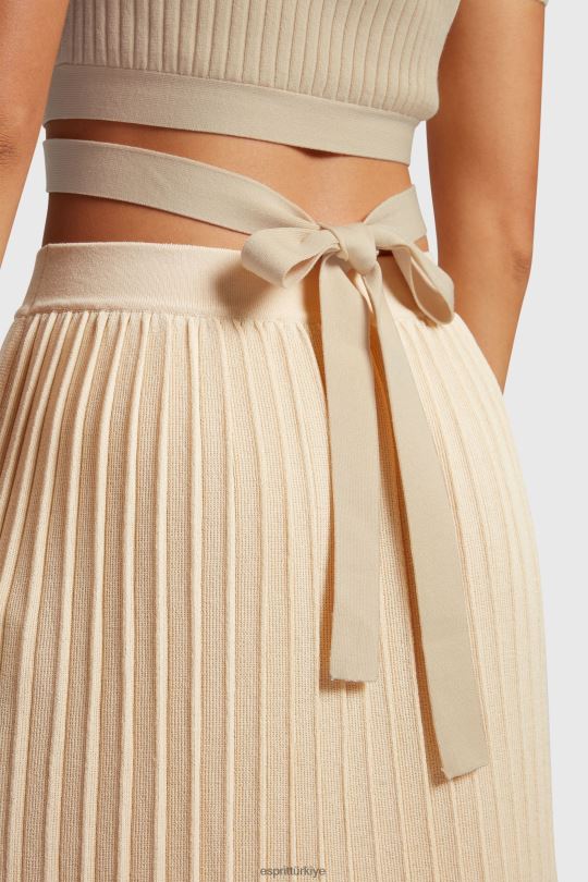 kazak Esprit pilili üst kum kadınlar FPP26376