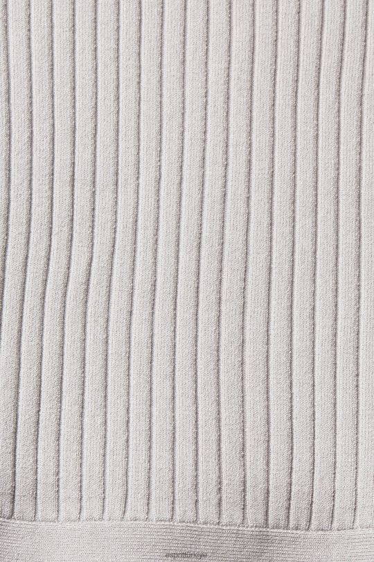 kazak Esprit pilili üst orta gri kadınlar FPP26469