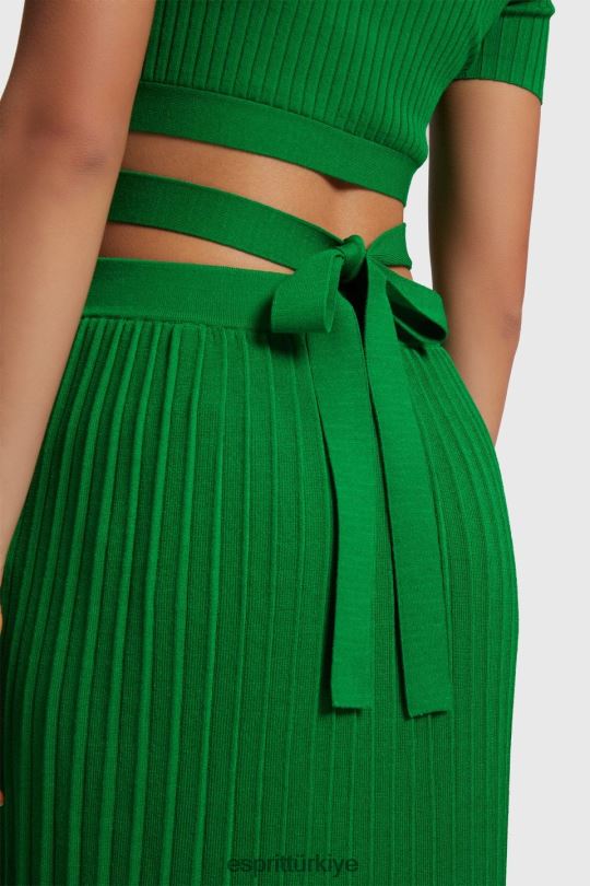 kazak Esprit pilili üst yeşil kadınlar FPP26377