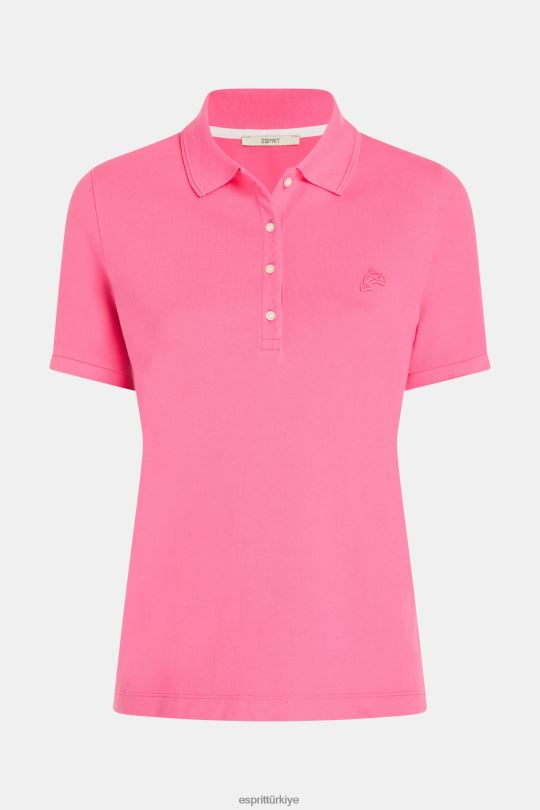 polo Esprit yunus tenis kulübü klasik polo pembe kadınlar FPP26499