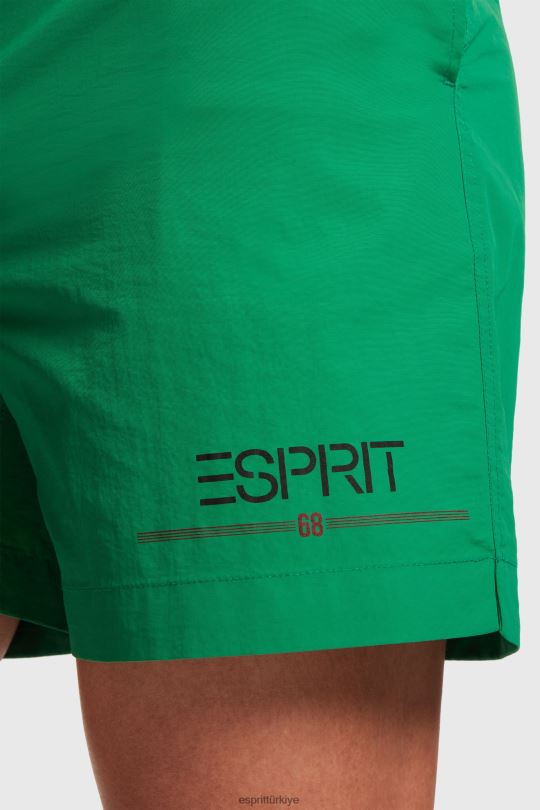 şort ESPRIT x Rest & Recreation kapsül rüzgarlık şortları yeşil kadınlar FPP26475