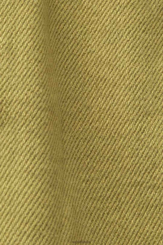 şort Esprit yüksek belli belden bağlamalı denim şort beyaz kadınlar FPP2657